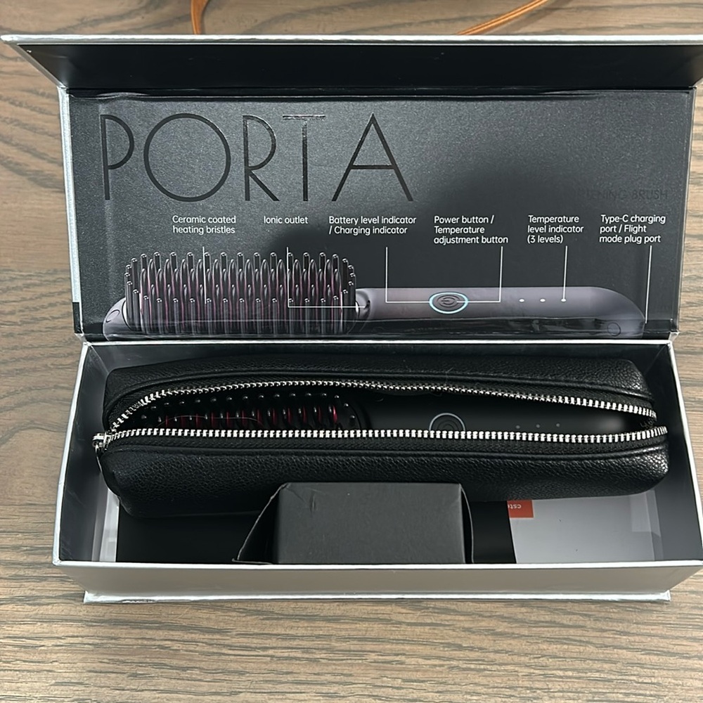 ✨NEW in Box✨TYMO Portable Hair Straightener Brush